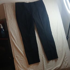 Hilary Radley Black Pull - On Dress Pants XL Stretch Material Pleated